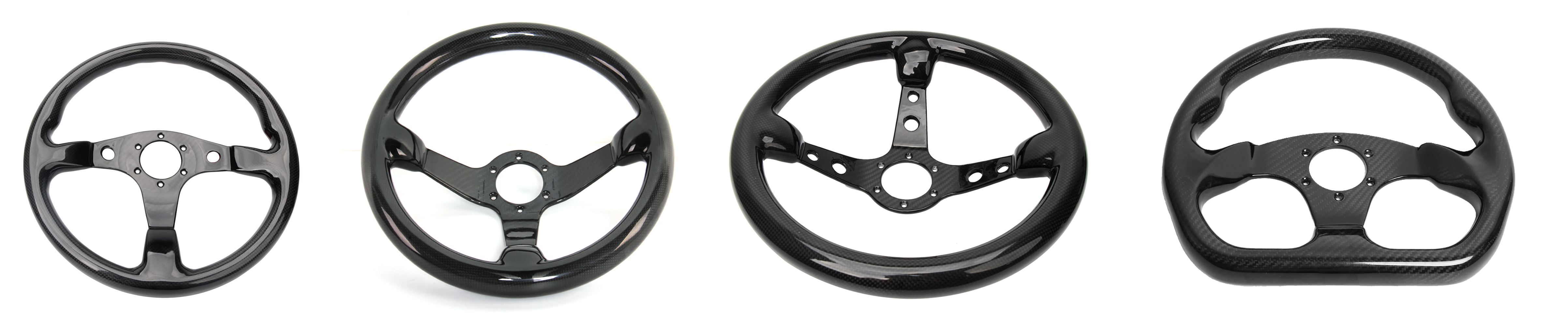 Hiwowsport Carbon Fiber Racing Steering Wheel 300mm Diameter Bolts 